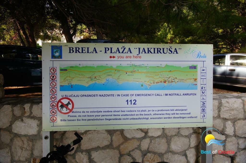 Apartmani Marija Jakir Brela Bagian luar foto
